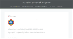 Desktop Screenshot of magicians.org.au